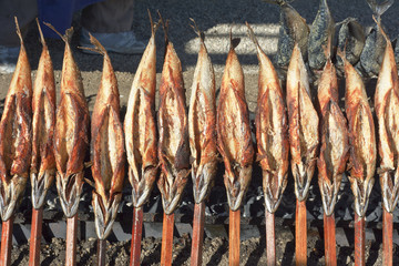 Roasted Fish on a Stick