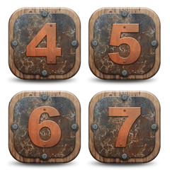 Plaques rustiques - Numéros