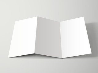 blank tri-fold brochure design