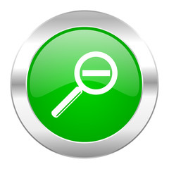 lens green circle chrome web icon isolated