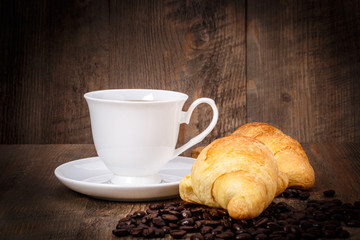 Coffee, bread, beans