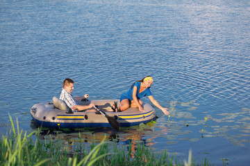couple in the boat