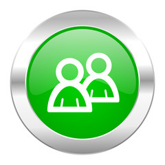 forum green circle chrome web icon isolated