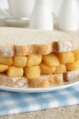 Chip Butty a British fast food
