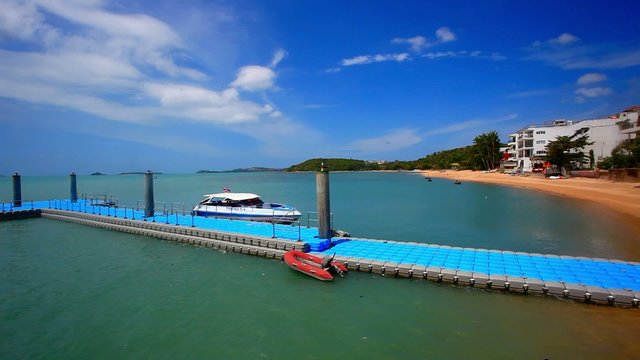 pier on the island of Koh Samui in Bophut area