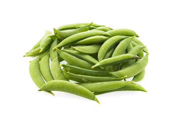 garden pea isolated on white background