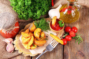 Homemade fried potato