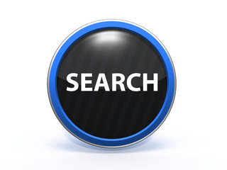 search circular icon on white background