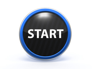 start circular icon on white background