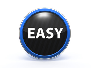 easy circular icon on white background