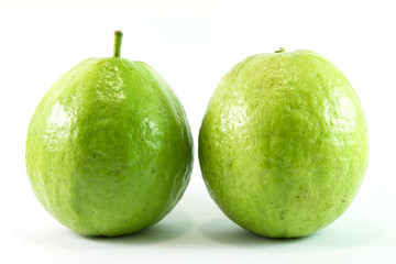 Guava on white background