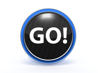 go circular icon on white background