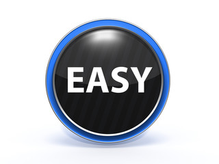 easy circular icon on white background