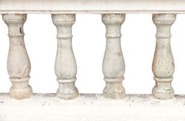 Stone bannister pillars.