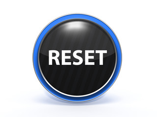 reset circular icon on white background