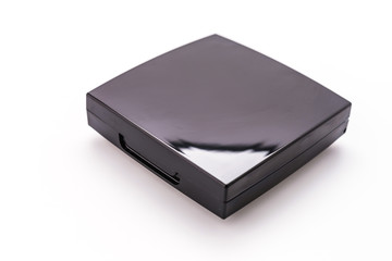 Powder face cosmetic isolated on white background