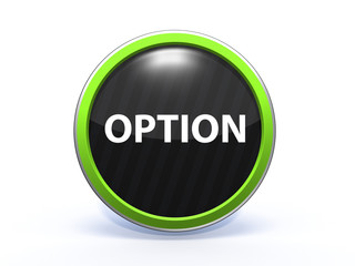 option circular icon on white background