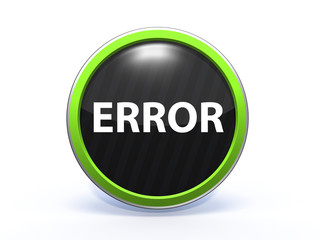 error circular icon on white background