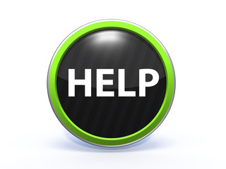 help circular icon on white background