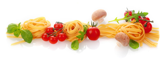Italian cooking and ingredients horizontal banner