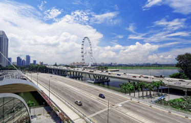 Singapore city skyline