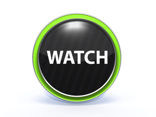 watch circular icon on white background