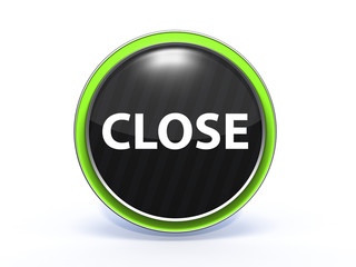 close circular icon on white background