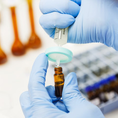 Using nylon syringe filter