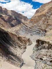 Zanskar river and Zanskar valley
