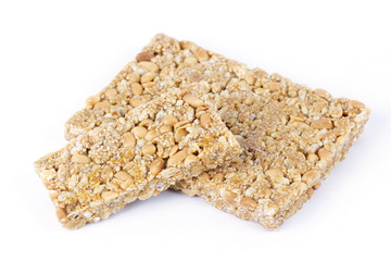 Thai dessert made of rice, nut, sesame-seeds and sugar