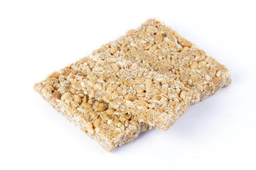 Thai dessert made of rice, nut, sesame-seeds and sugar