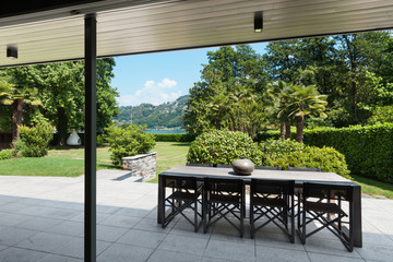 Beautiful patio of a villa