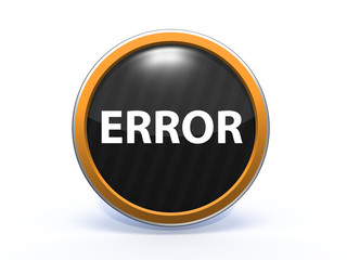 error circular icon on white background