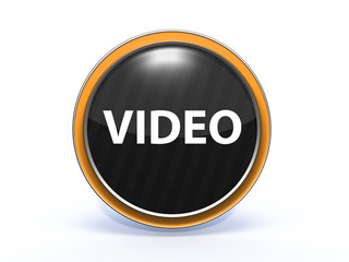 video circular icon on white background