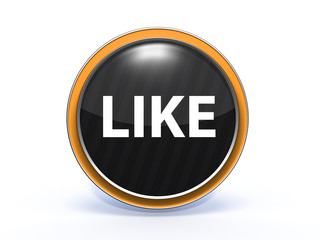 like circular icon on white background