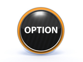 option circular icon on white background