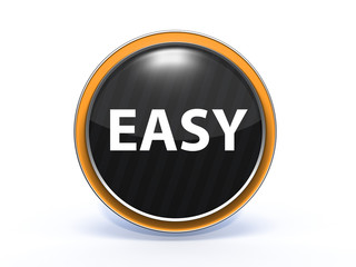 easy circular icon on white background