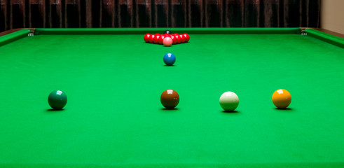 snooker table opening frame