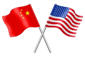 Flags: China and the USA
