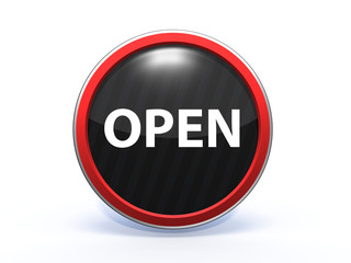 open circular icon on white background