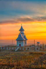 October landscape in the countryside