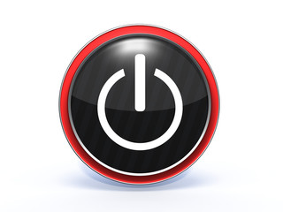 power circular icon on white background