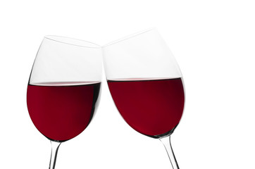 Glass of red wine