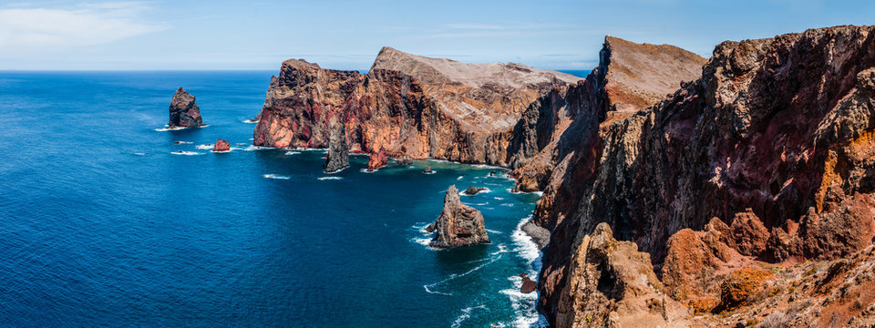 Impressive panorama East coast of Madeira