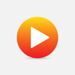 Play button web icon