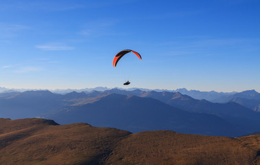 Paragliding in the mountains