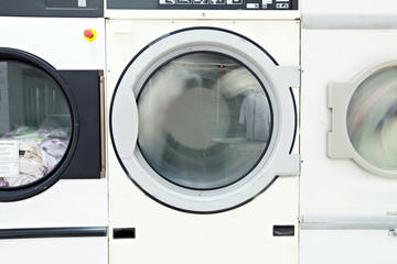 Image of washing machine drum, close-up
