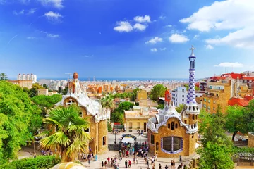 Wall murals Barcelona BARCELONA, SPAIN - SEPT 02,2014 :Gorgeous and amazing Park Guel