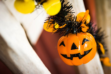 Halloween pumpkin head