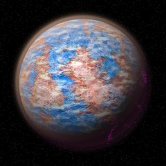 Abstract planet generated texture background